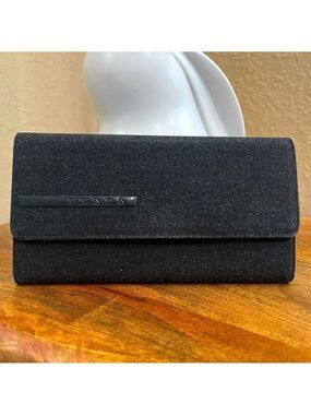 PRADA WOOL CONTINENTAL WALLET